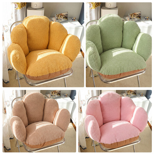 Palm shaped plush back support - palm,