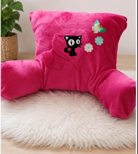 Handmade bed rest pillow pink - pillow,