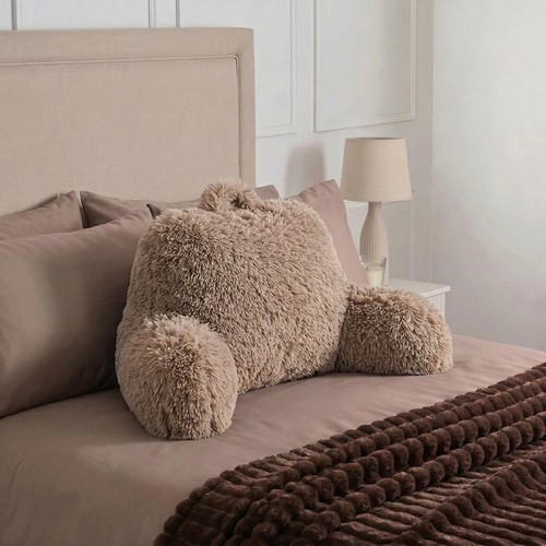 Teddy fleece reading pillow - reading,