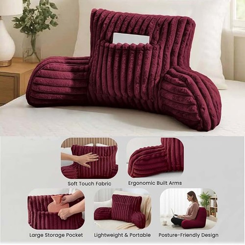 Faux fur backrest reading - faux,
