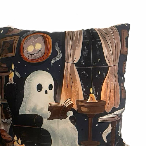 Halloween ghost reading book - halloween,
