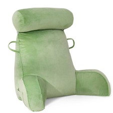 Green Reading Pillow Back