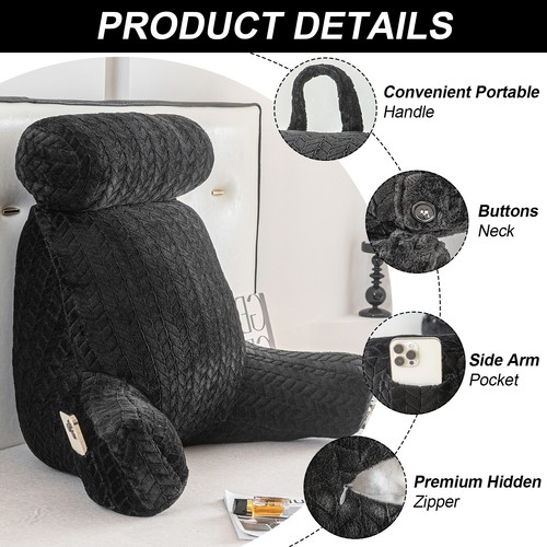 Reading pillow for bed back - pillow,