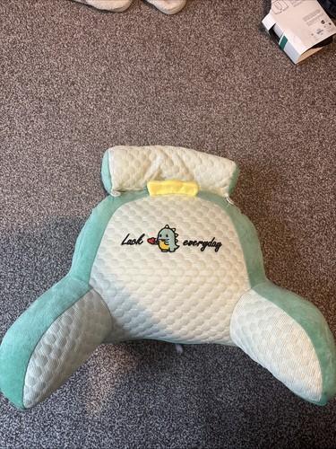 Green reading pillow back - reading,