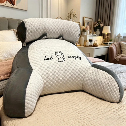 Ergonomic reading pillow with - ergonomic,