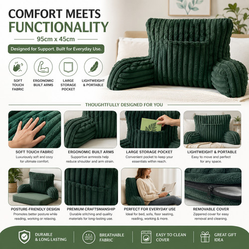 Faux fur backrest - fur,
